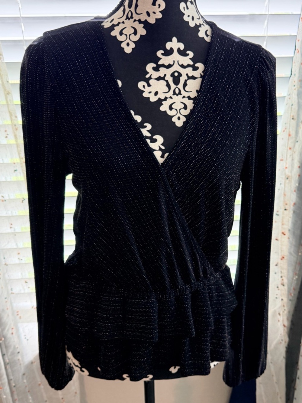 ModCloth Navy Blue Knit Top with Branded Tag